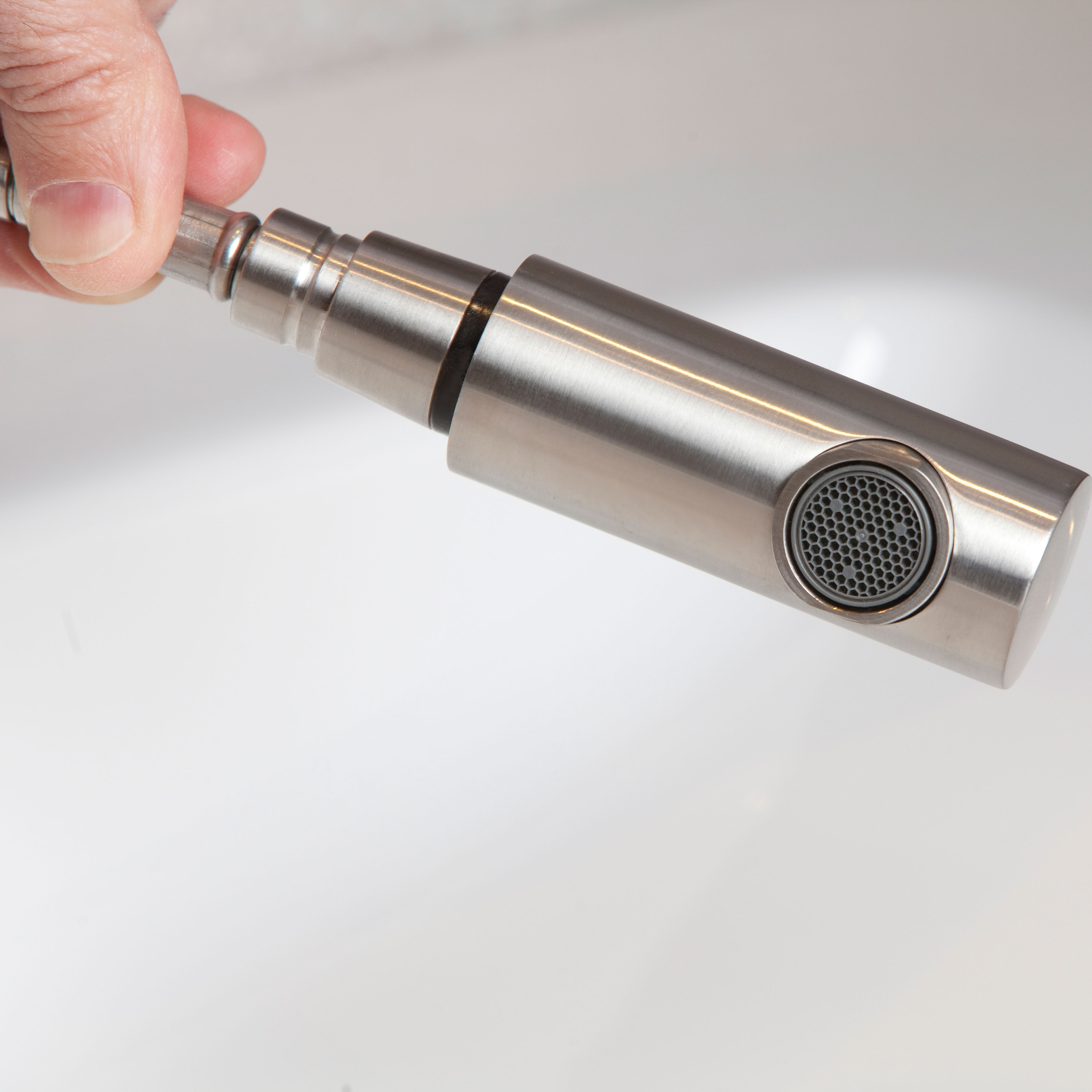 Tvättställsblandare Strand Stainless Sattellit SA-2200 med Utdragbar Pip