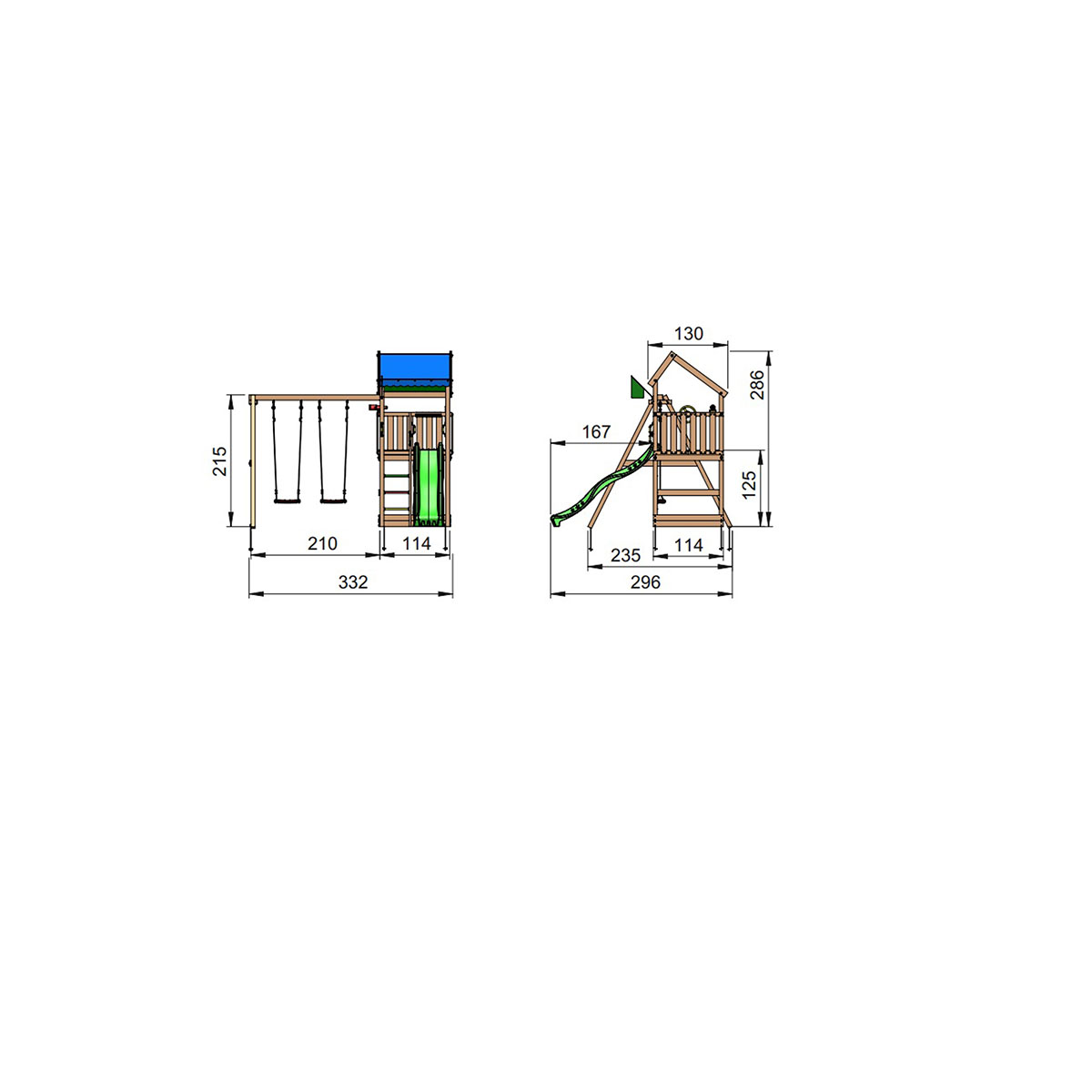 Lektorn Jungle Gym Home Komplett Inkl Swing Modul X'tra