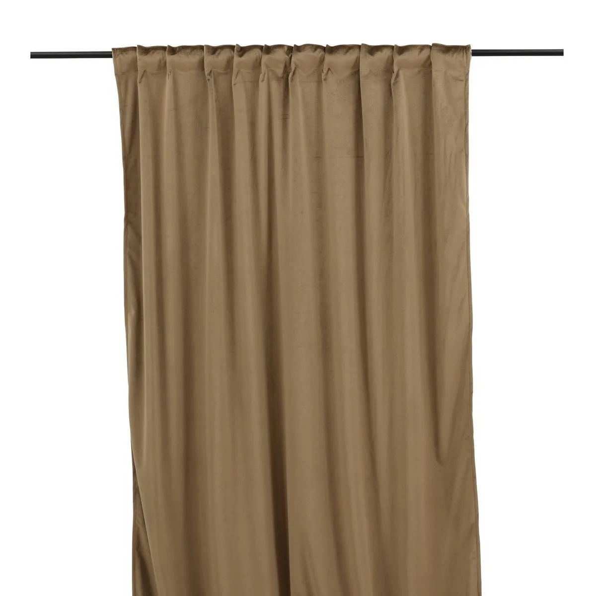 Mary Curtain Polyester/velvet - 2-pack - Brown / - 135*250 Brun
