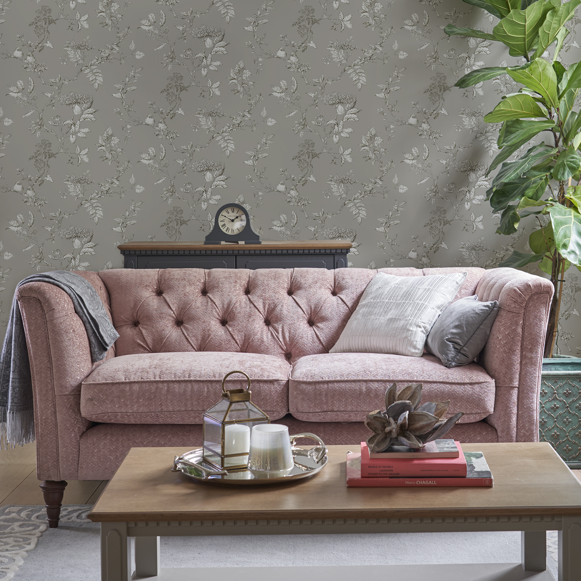 Tapet Laura Ashley Elderwood Steel
