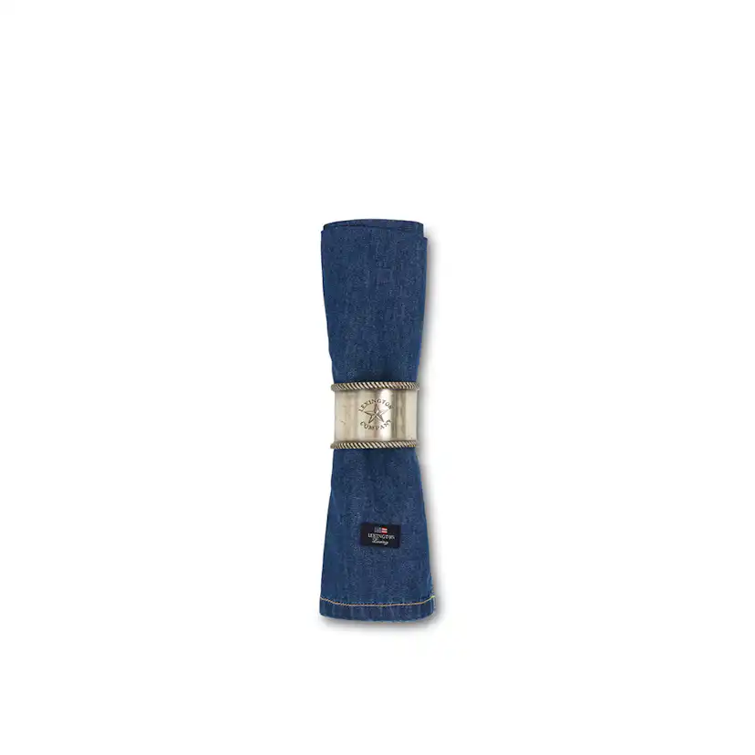 Tygservett Lexington Icons Denim Blue 50x50cm