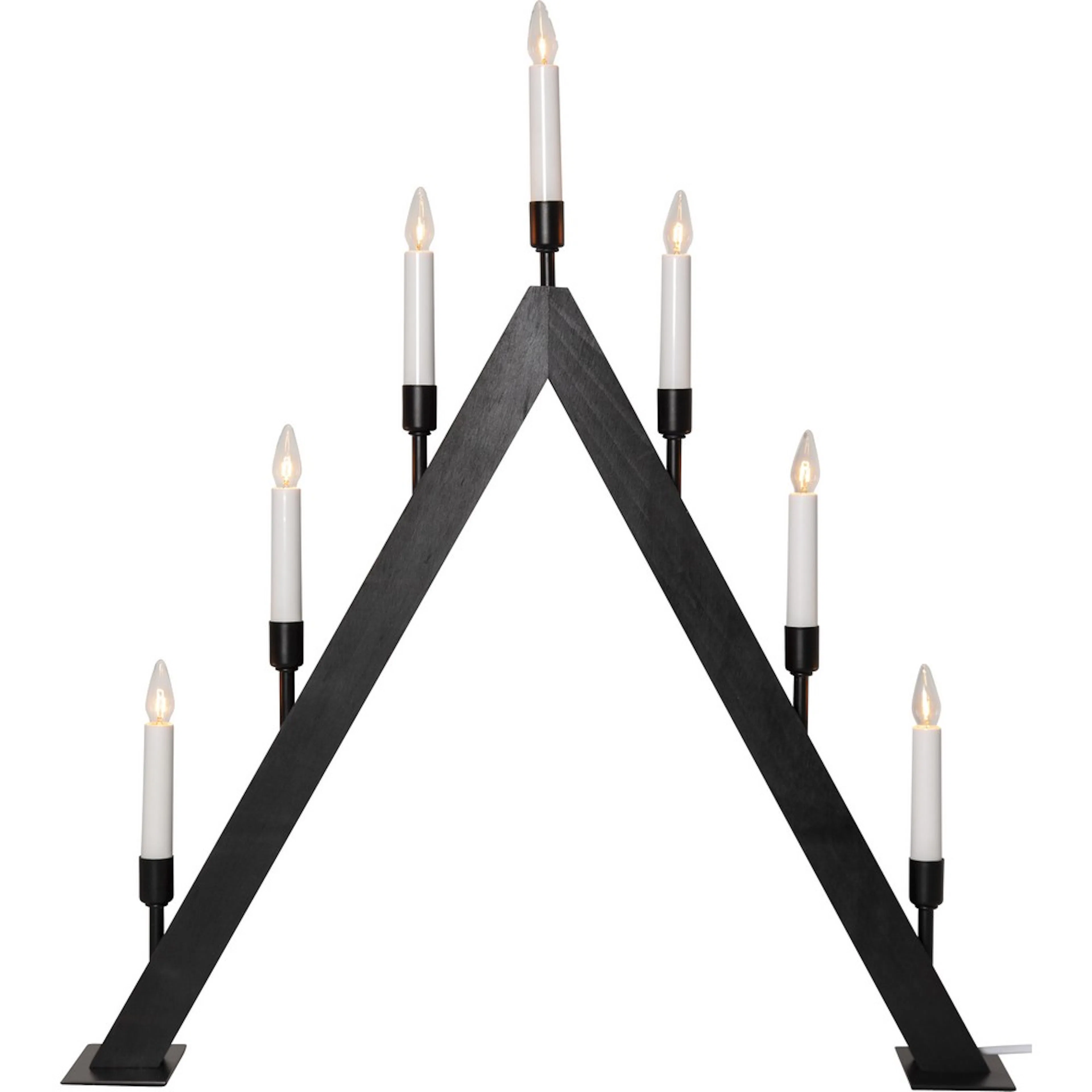 Ljusstake Vind Svart