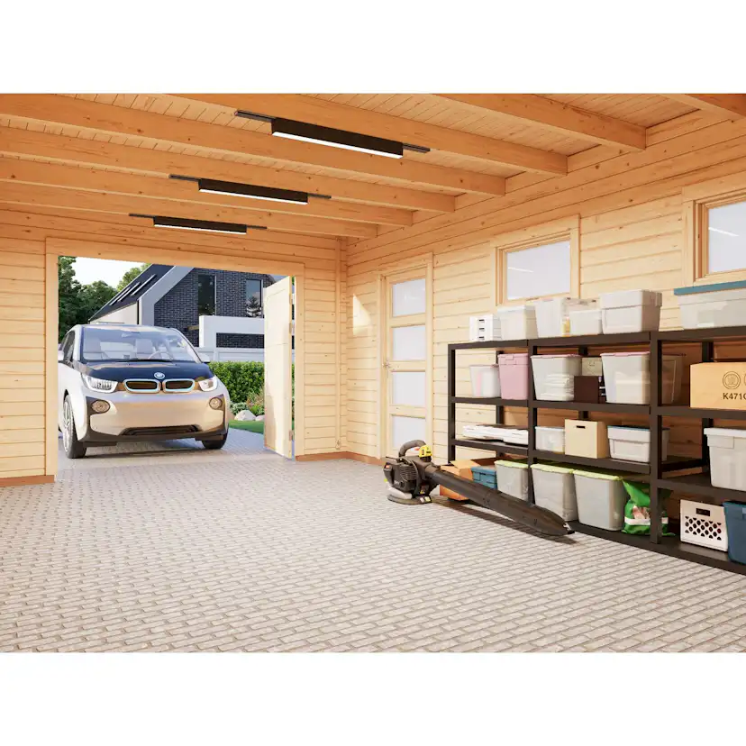 Garage Palmako Rasmus med Garagedörr 19,8 m2