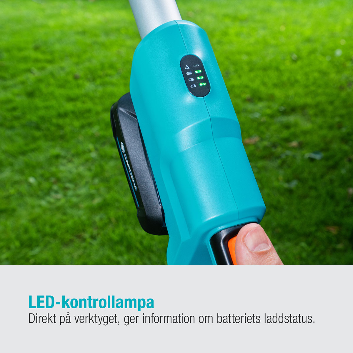 Teleskopisk Häcksax Gardena THS 42/18V P4A Komplett (2,5Ah batteri + standardladdare)
