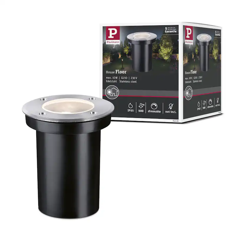 LED Infälld Markbelysning Paulmann Floor Rund IP65 230V GU10