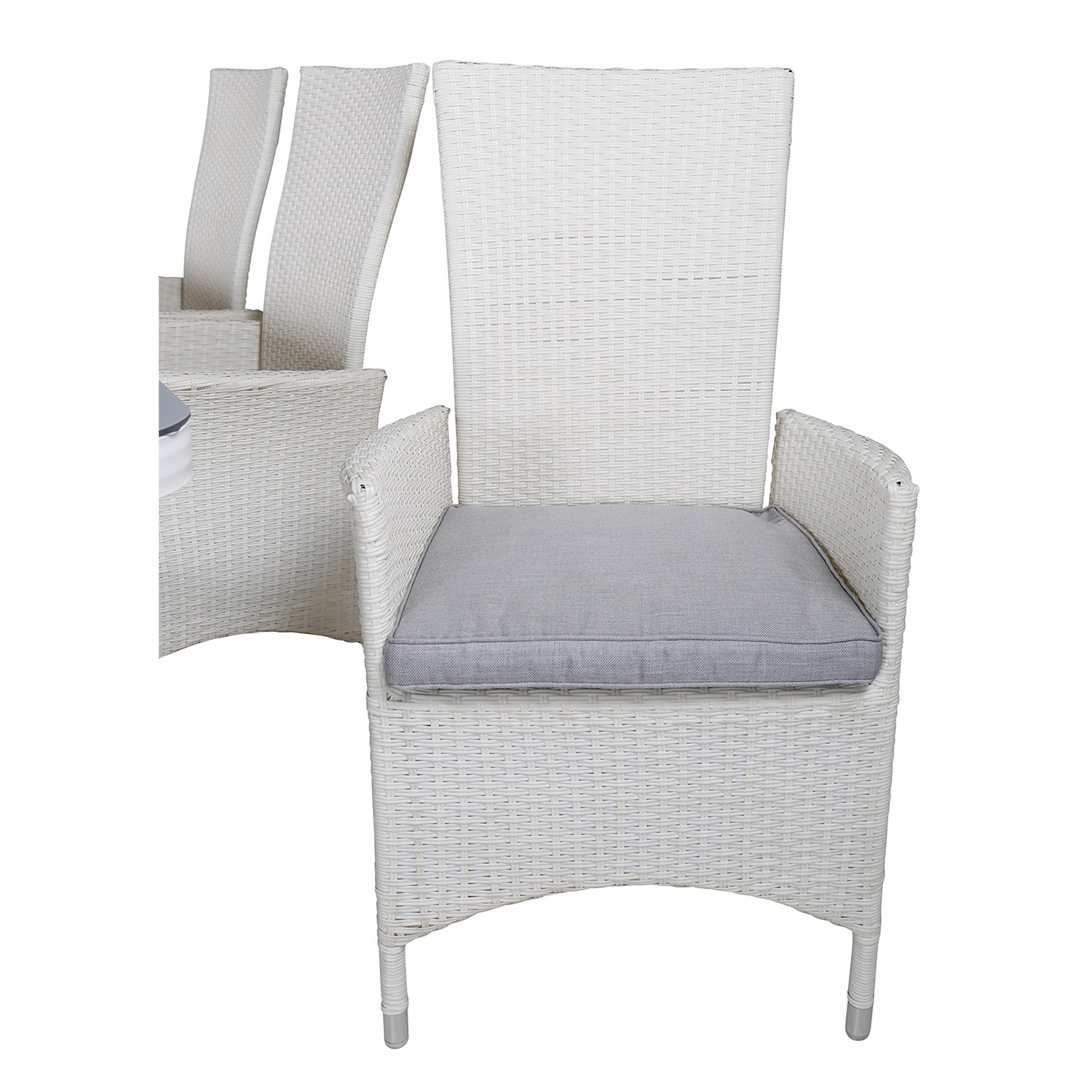 Matgrupp Venture Home Virya 160x90 cm med 6 Padova Reclinerfåtöljer