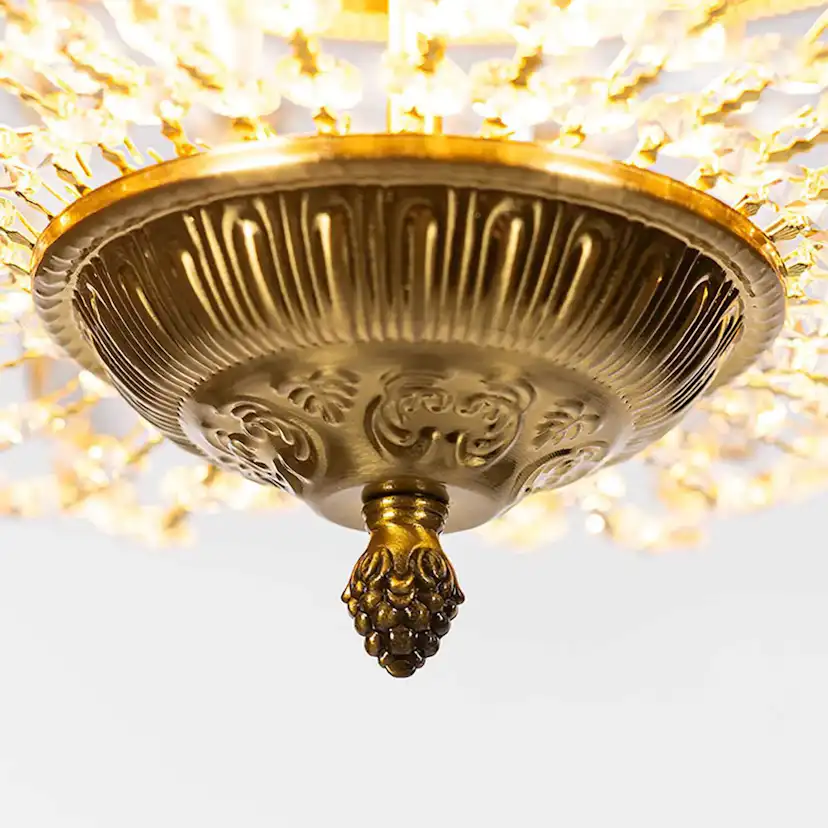 Kristallplafond Vesani Uppsala Mässing Ø40cm