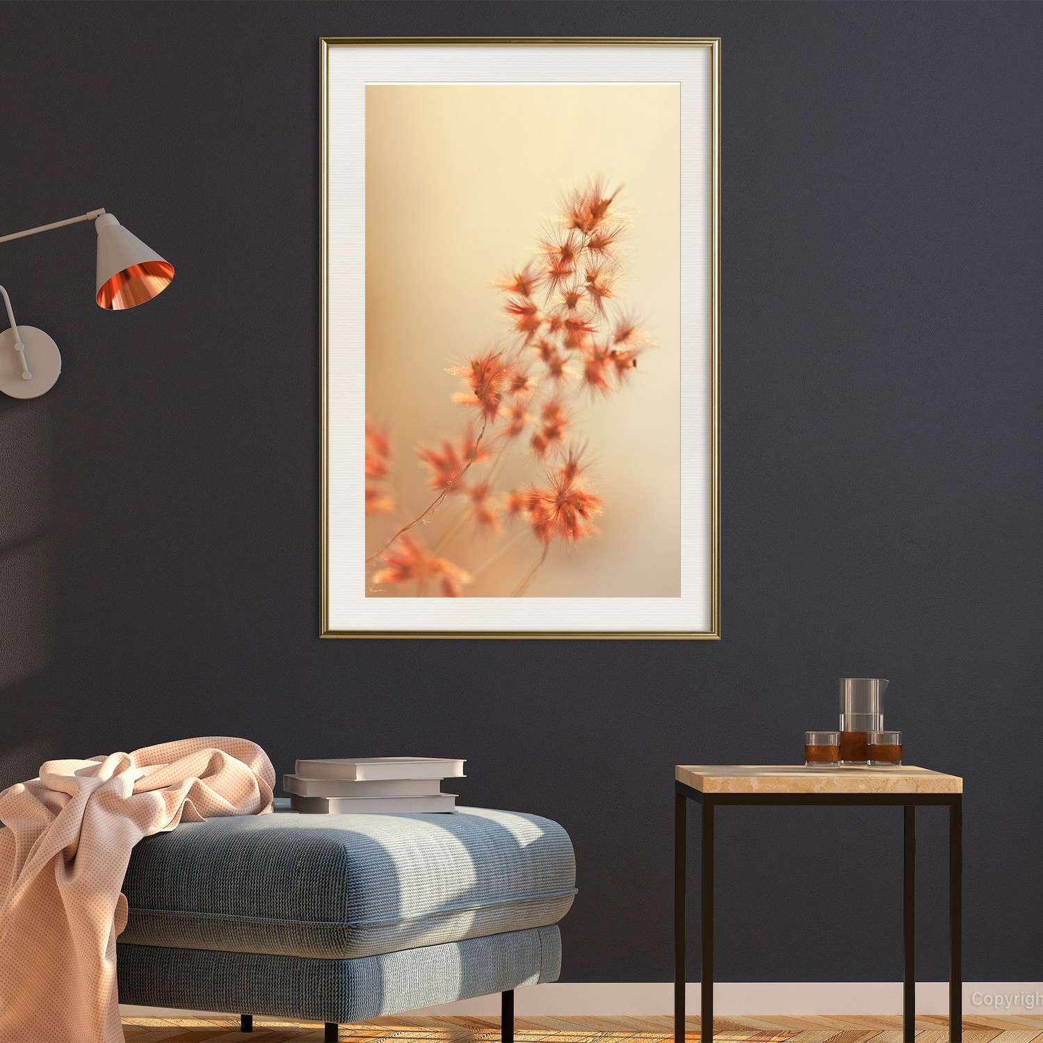 Poster Artgeist Affisch Fiery Grass