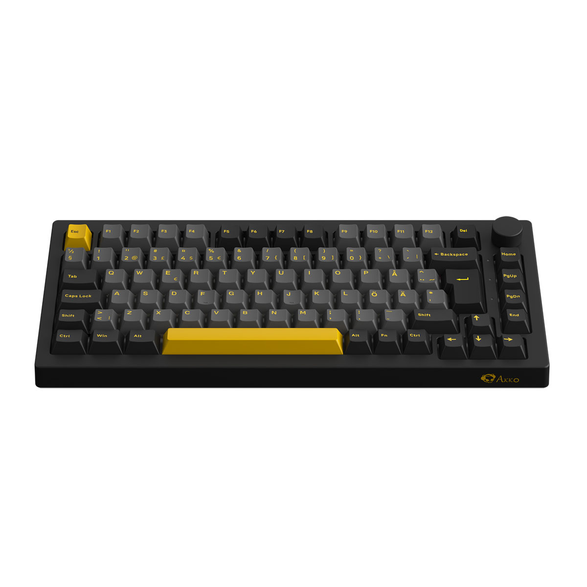 Gamingtangentbord Akkogear 5075B Plus-S Black/Gold