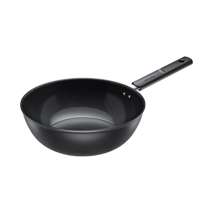 Wokpanna Fiskars Hard Face 4,5 L 28 cm Non-Stick Beläggning och Silikonlock