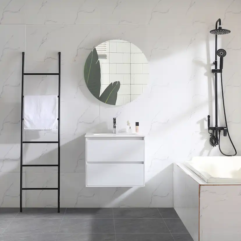 Tvättställsskåp Bathlife Lättsam Vit