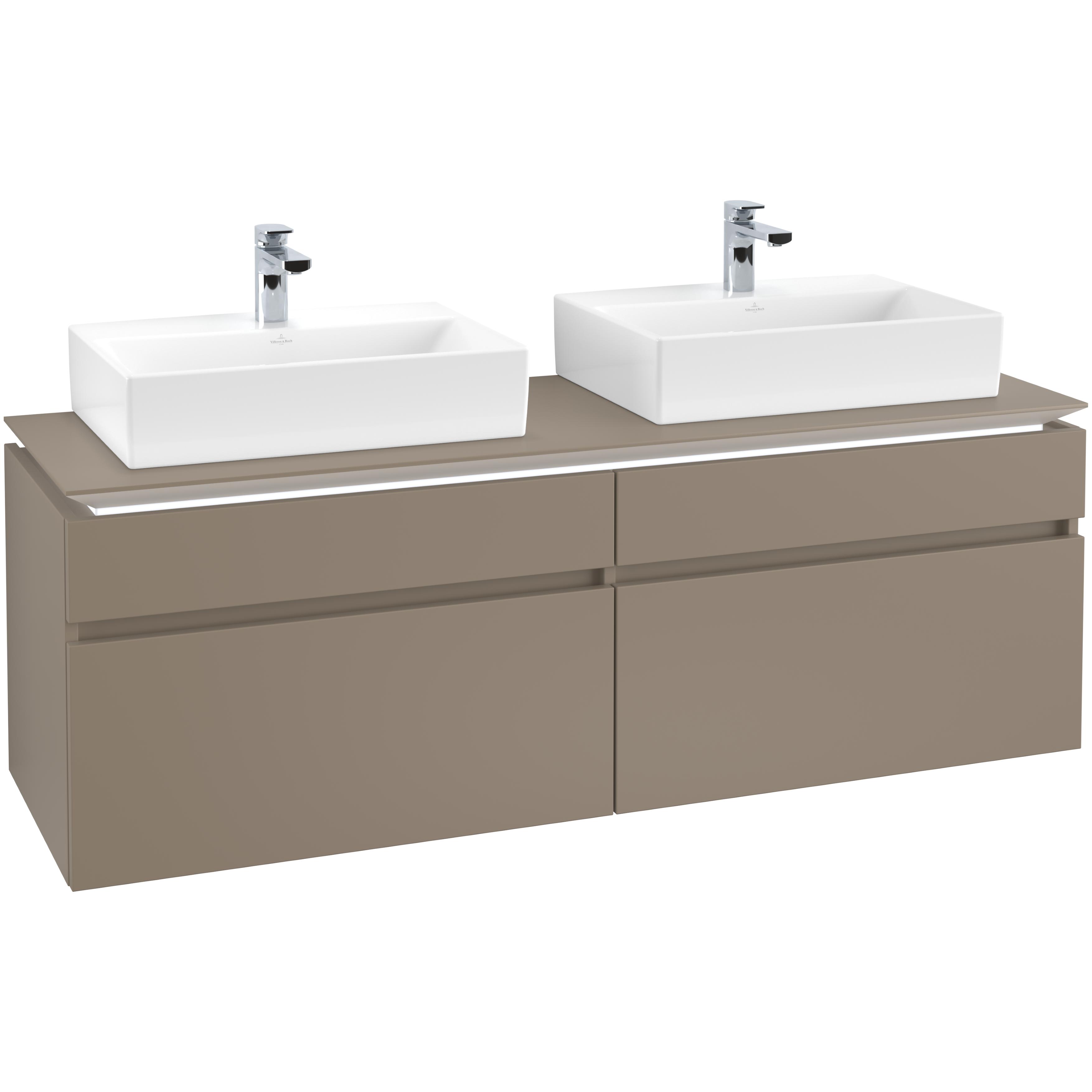 Tvättställsskåp Villeroy & Boch Legato 1600 med 4 Lådor för Två Tvättställ från Memento