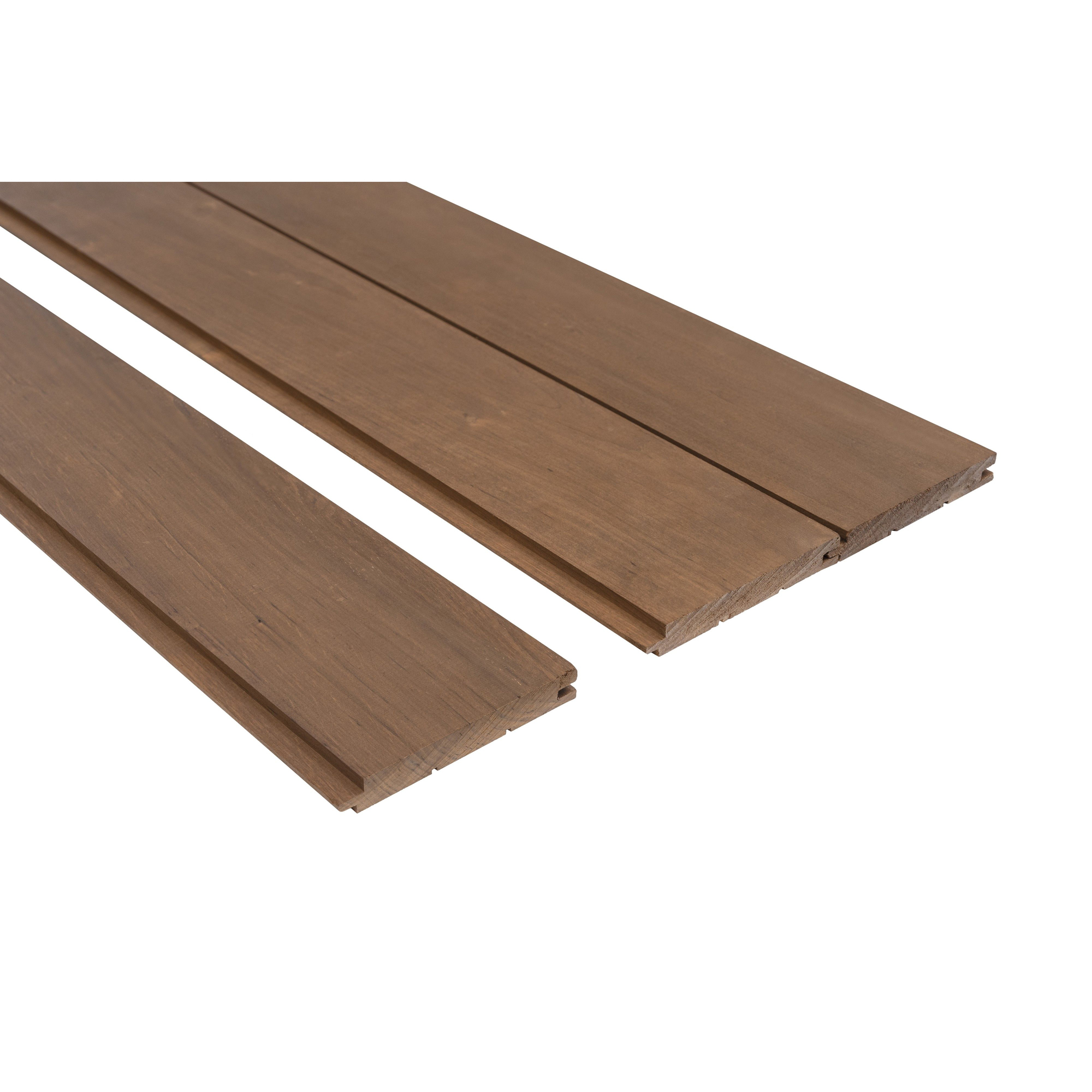 Bastupanel Sauna Sweden STS Mörk värmebehandlad AL 15x120mm 6st/pkt