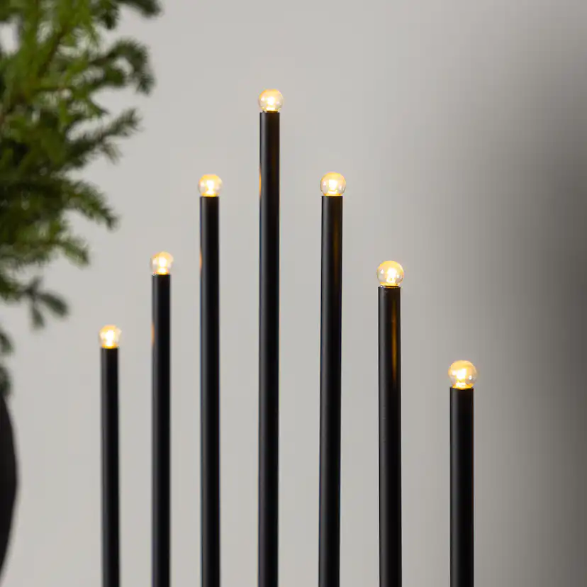 Björnfjället Candlestick 50cm - Matt Black Dimmer / Svart, 50 cm