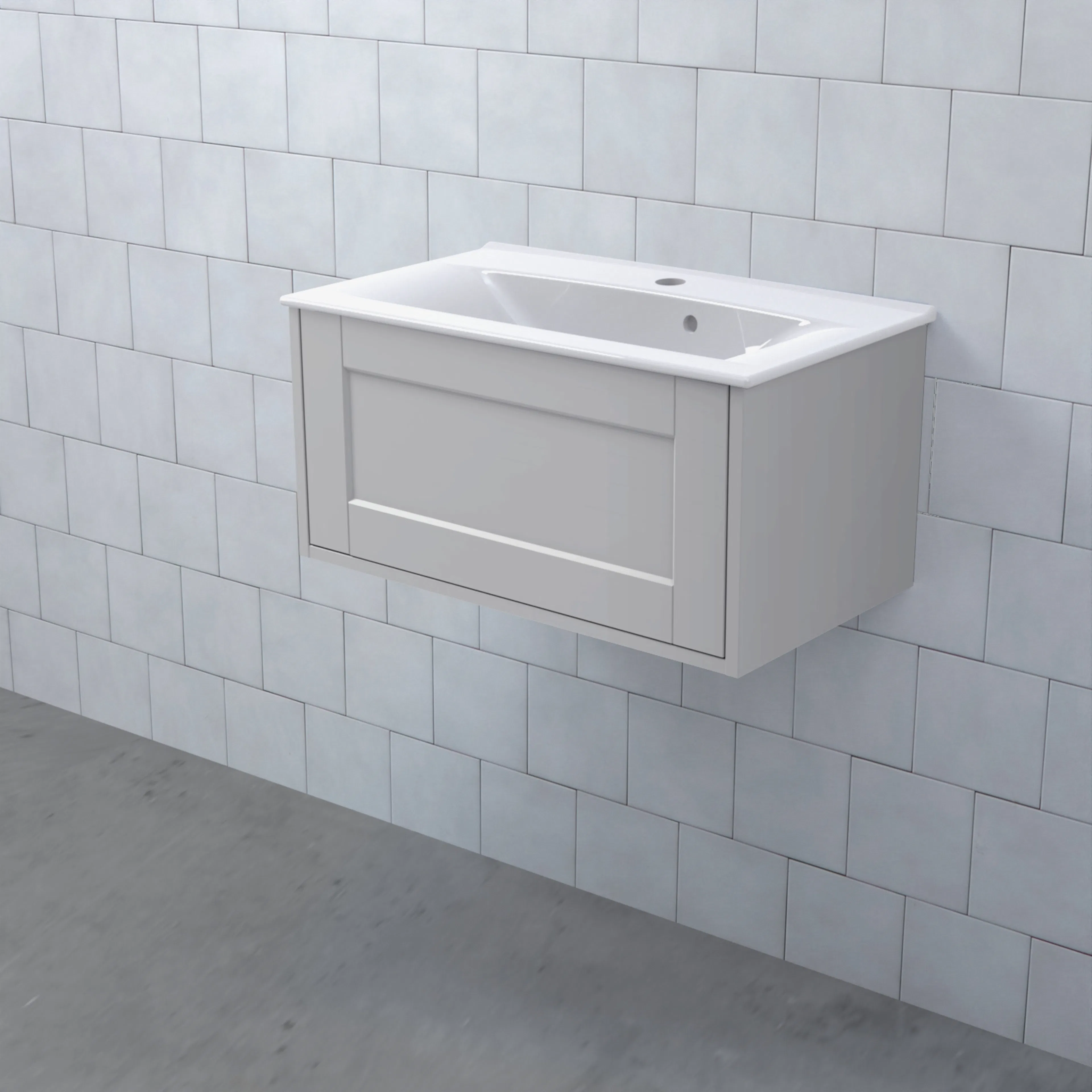 MEJDA Kommod Låg 60-35 Dälja Ljusgrå BxHXD: 598x296x365 mm, Dälja Ljusgrå