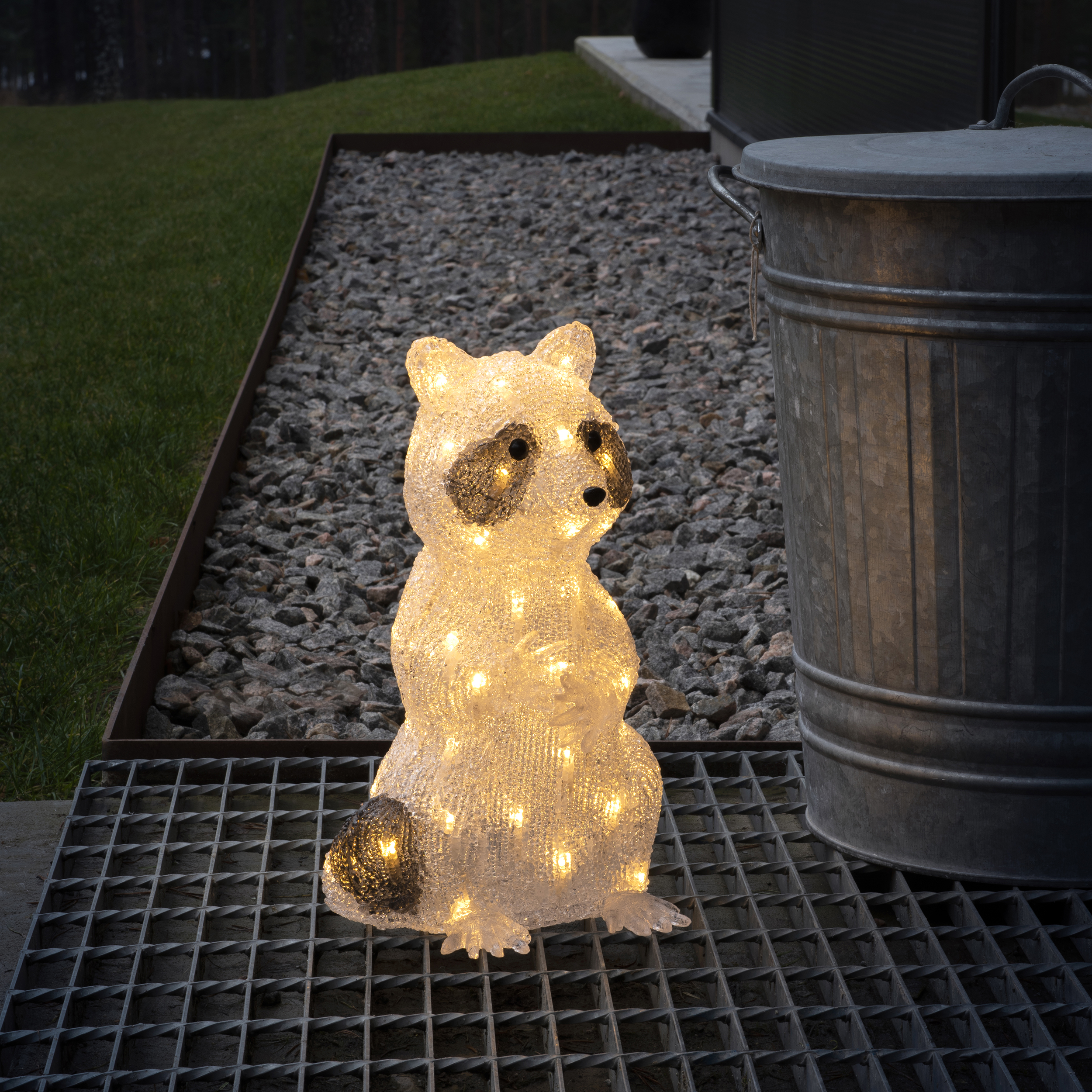 Dekorationsbelysning Gnosjö Konstsmide Sittande Tvättbjörn LED