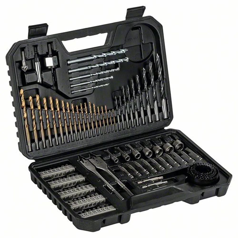 Borr-/bitsset Bosch Power Tools 103-delar TIN