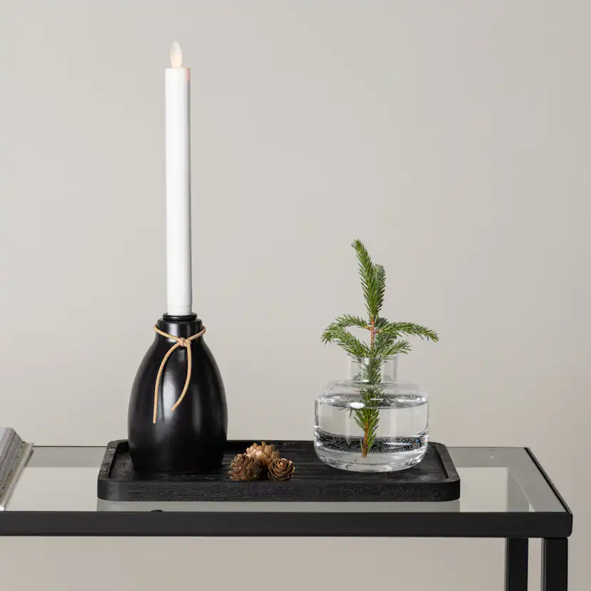 Ulricehamn Candlestick 9cm - Black / 9 cm