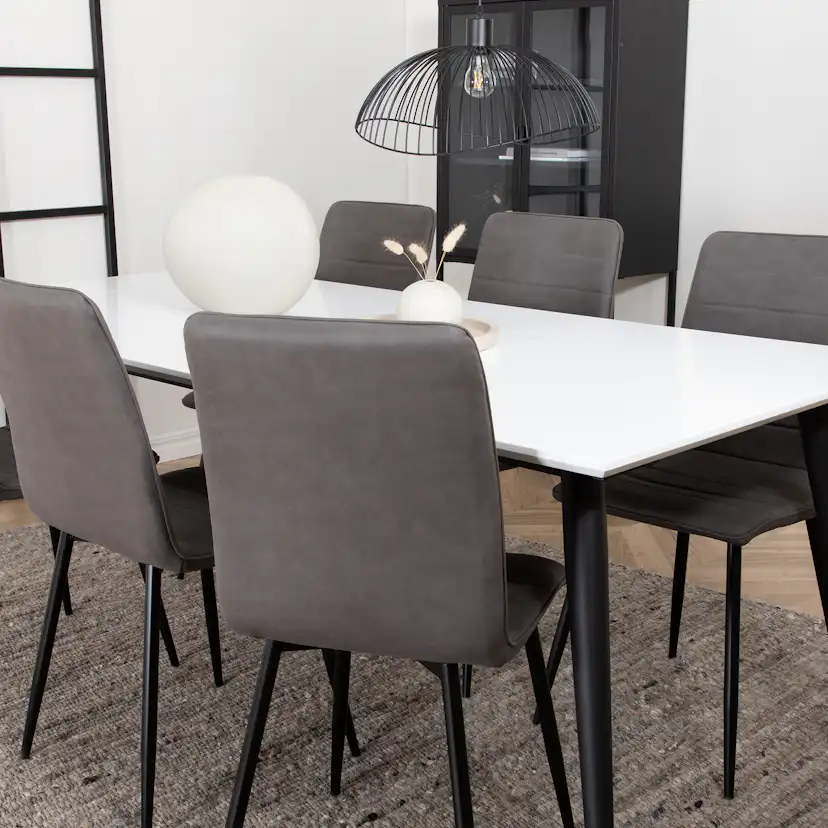 Matgrupp Venture Home Jolie med 6 Walerina Stolar