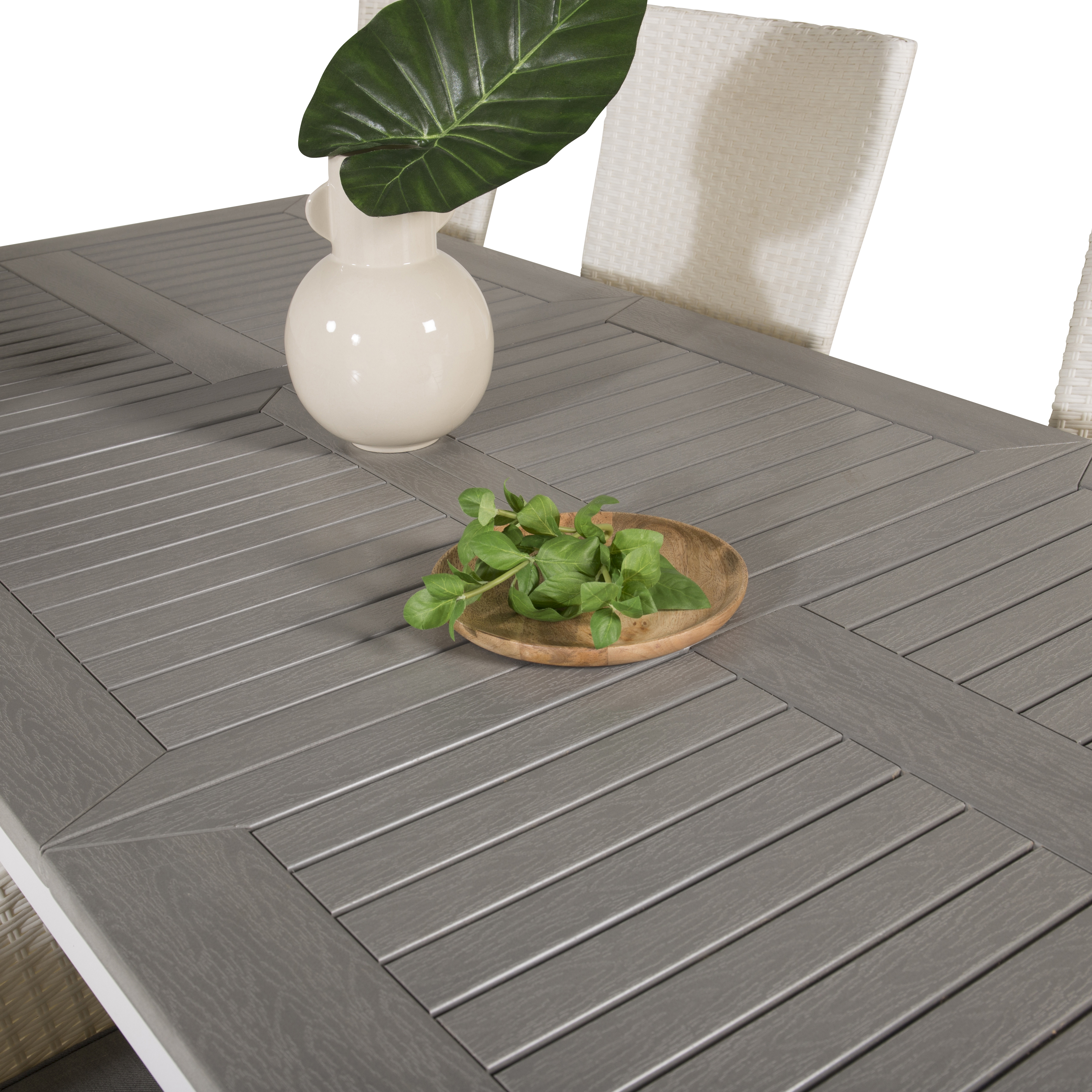 Matgrupp Venture Home Aleyna 160/240 med 8 Pishi Matstolar