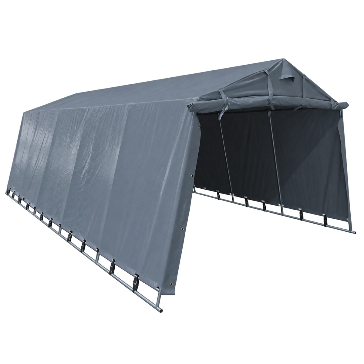 Garagetält Timco G500 3,4 x 7 m Grå
