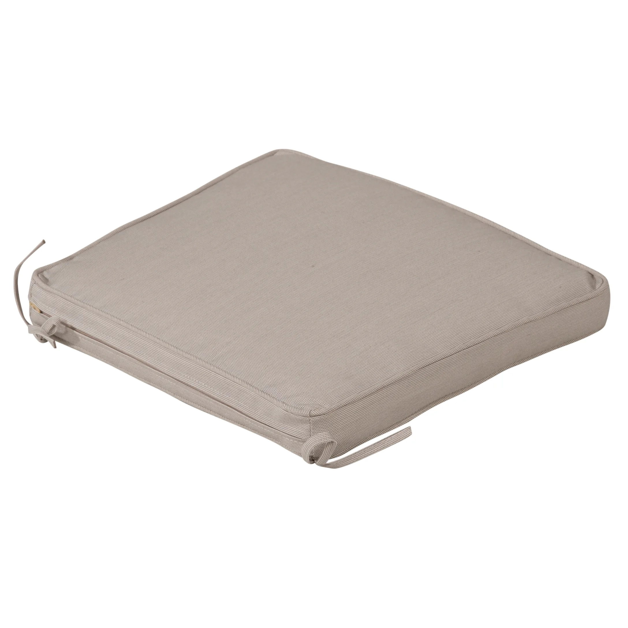 Nairobi - Seat cushion for folding chair w. arm - Beige Till Hoppfällbar Stol med Armstöd