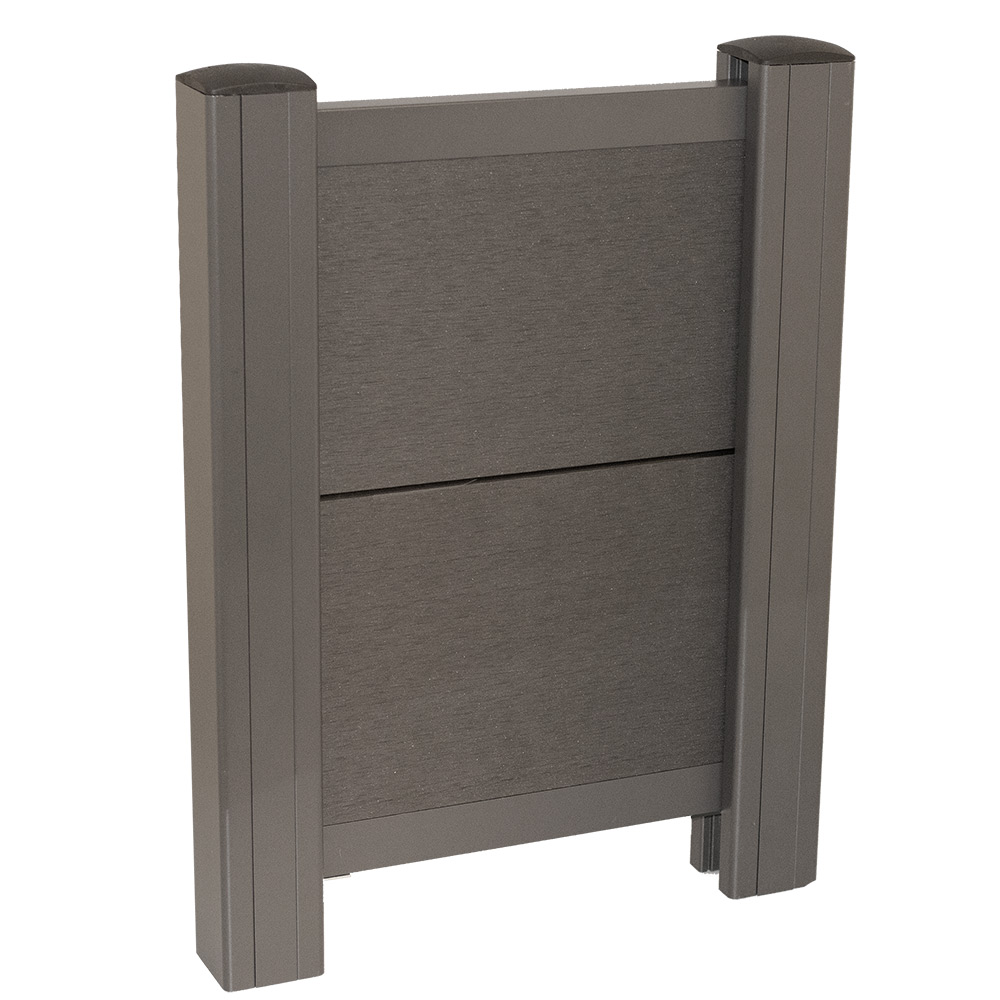 Staketset Hortus Komposit Borstat Höjd 121,1 cm