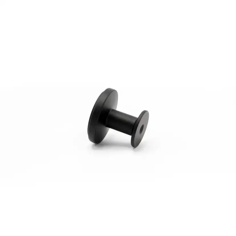 Knopp Uno Ø30 mm mattsvart Svart