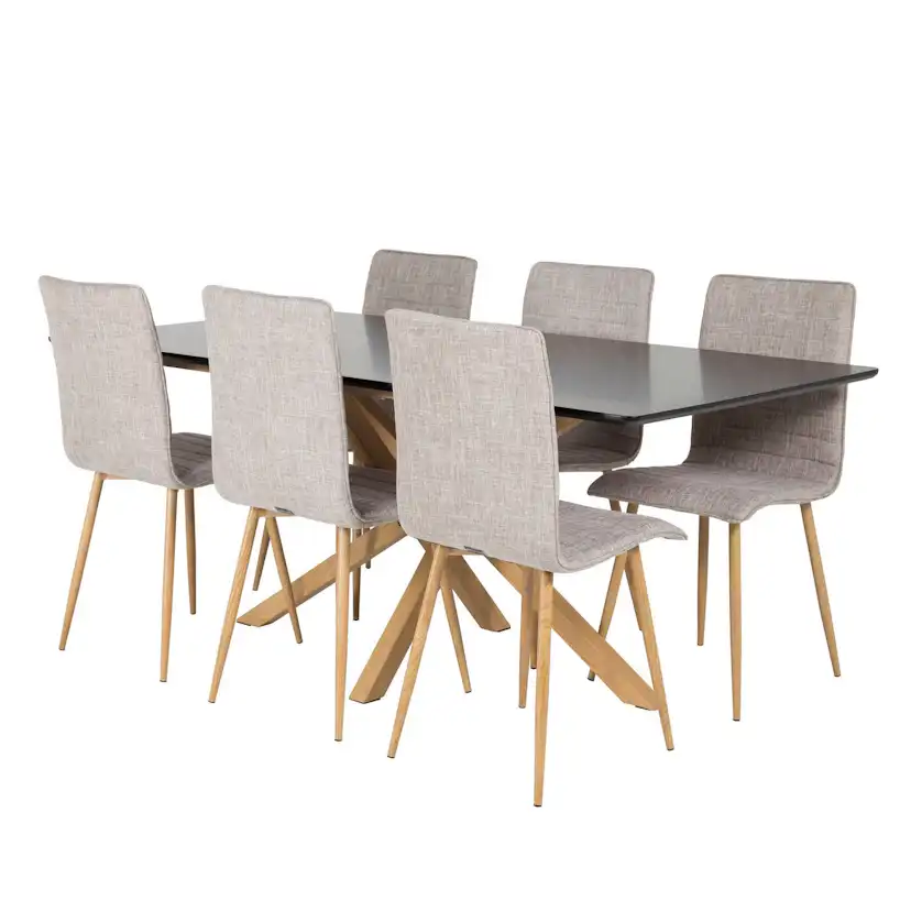 Matgrupp Venture Home Piazza med 6st Windu Stolar