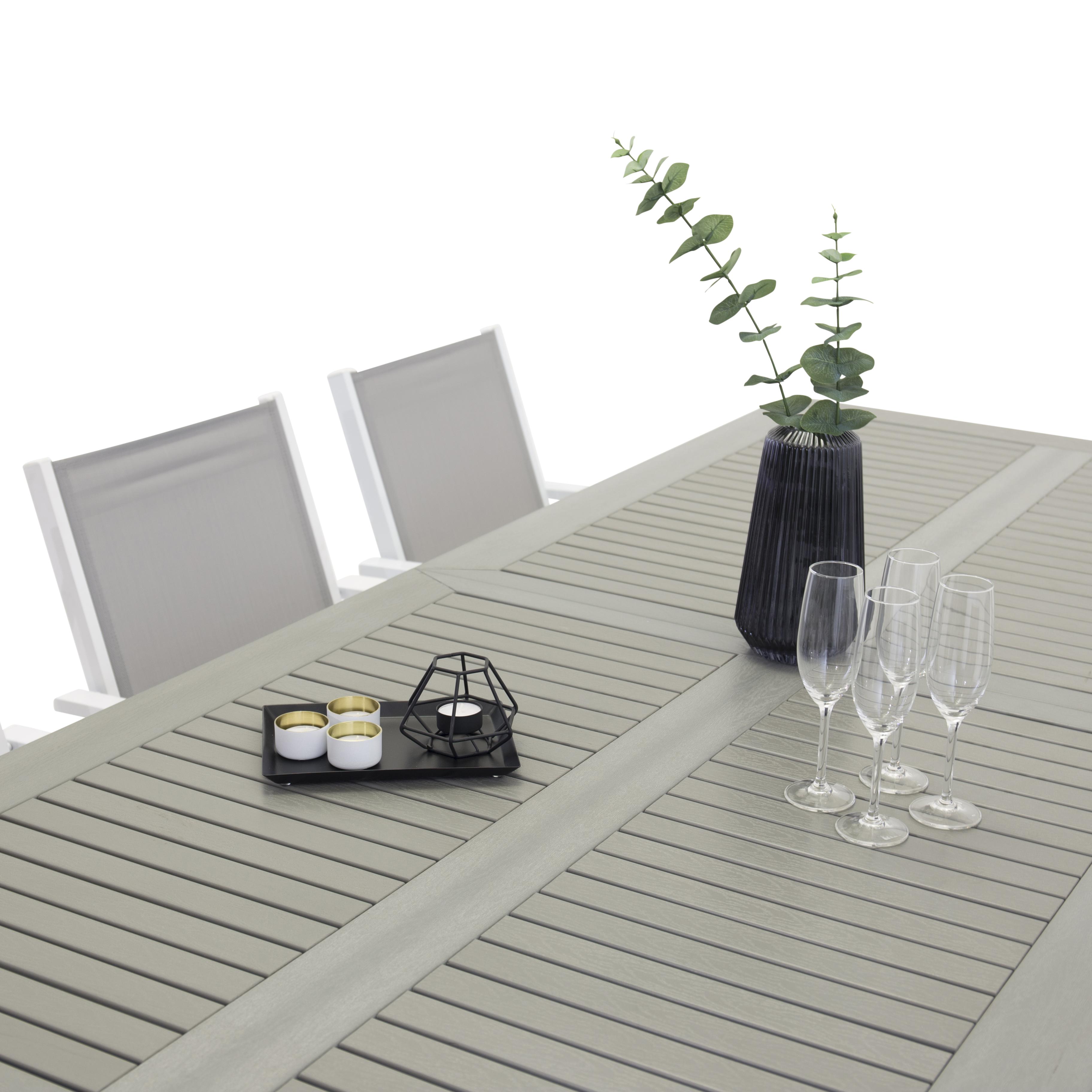 Matgrupp Venture Home Aleyna 224/324 med 6 Copacabana Karmstolar