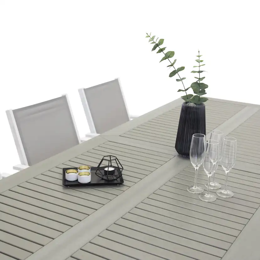 Matgrupp Venture Home Aleyna 224/324 med 6 Copacabana Karmstolar