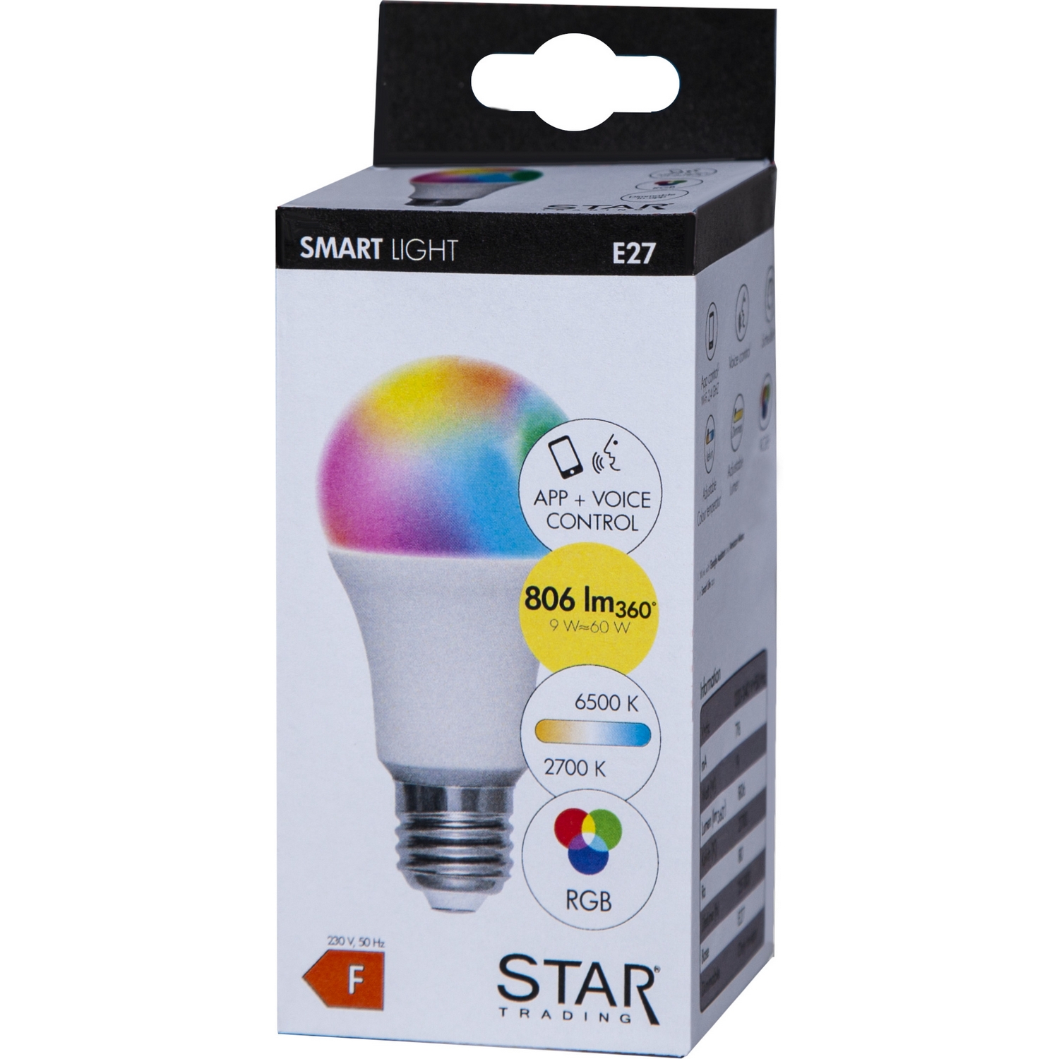 LED-lampa Star Trading E27 A60 Smart Bulb 9W
