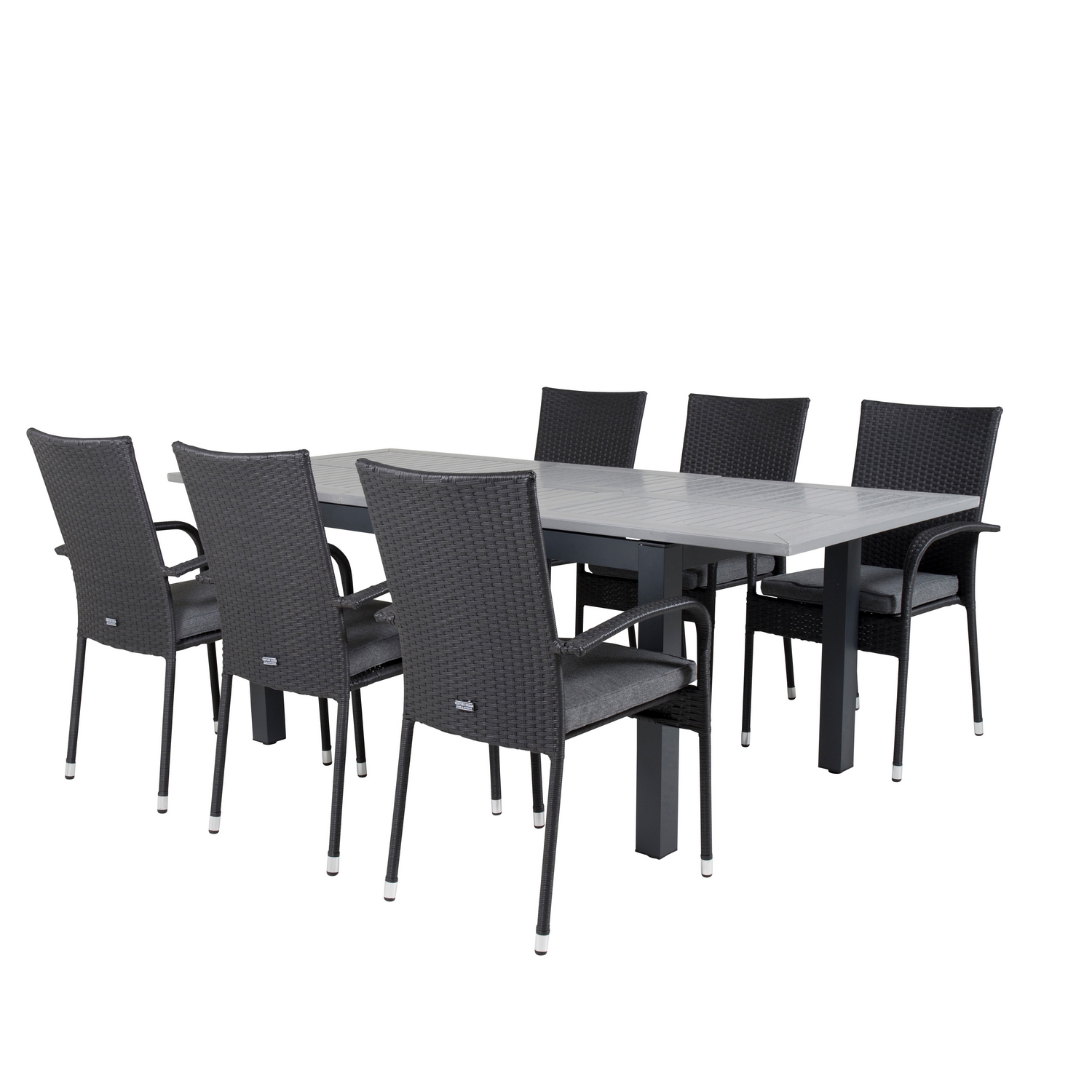 Matgrupp Venture Home Aleyna 160/240 med 6 Asta Stolar