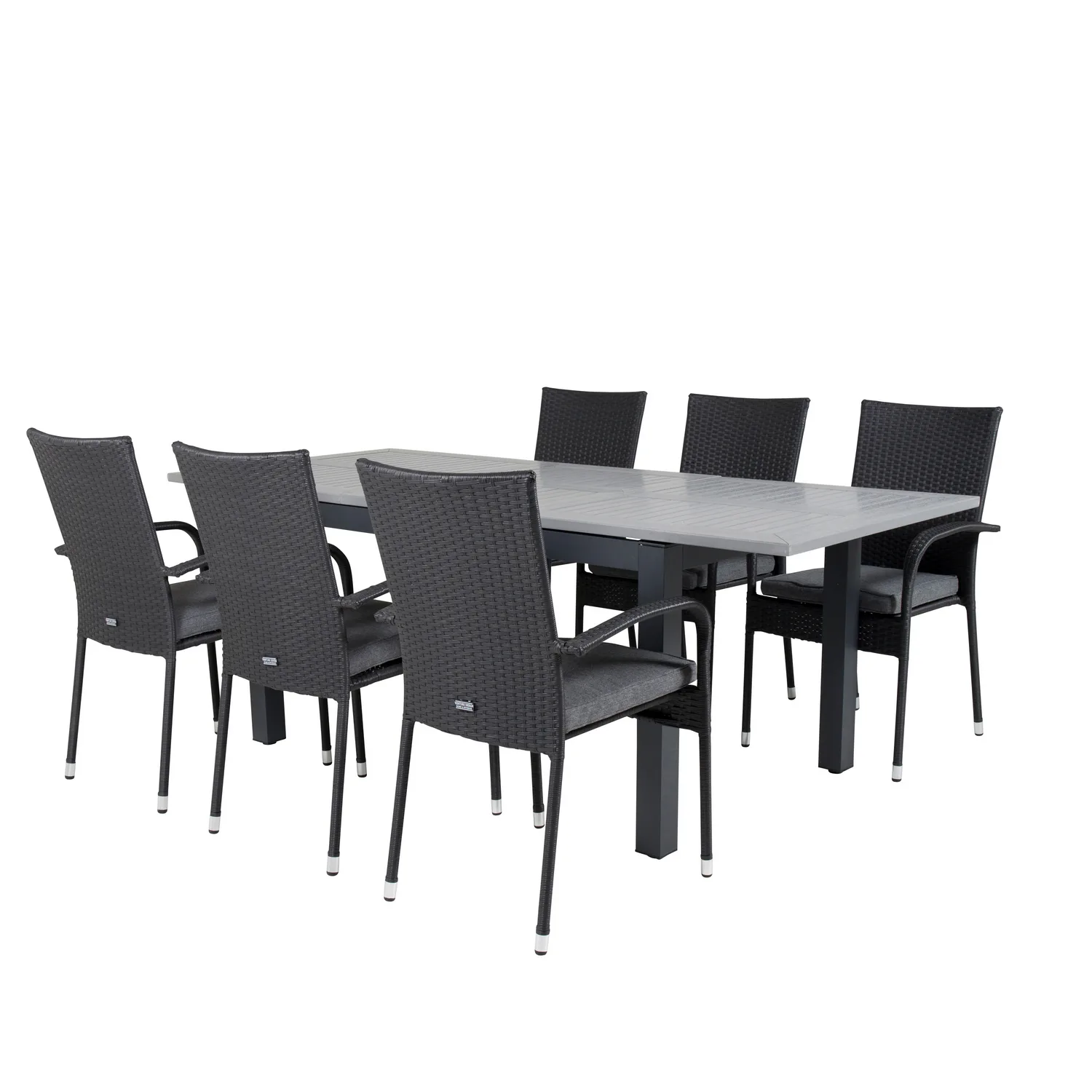 Matgrupp Venture Home Aleyna 160/240 med 6 Asta Stolar