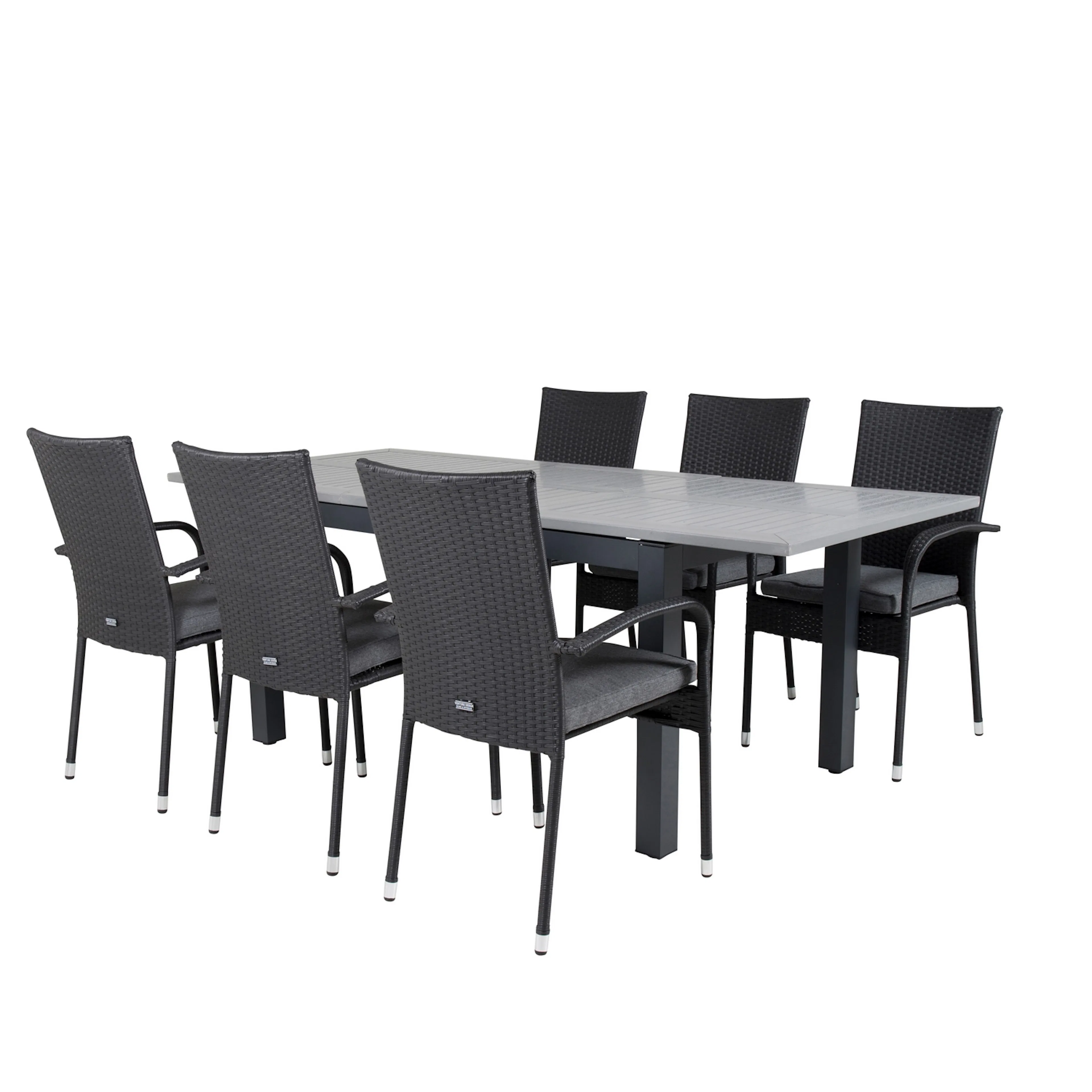 Matgrupp Venture Home Aleyna 160/240 med 6 Asta Stolar