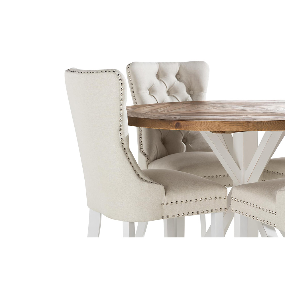 Matgrupp In Living Lyon med 4 Bergviken Stolar