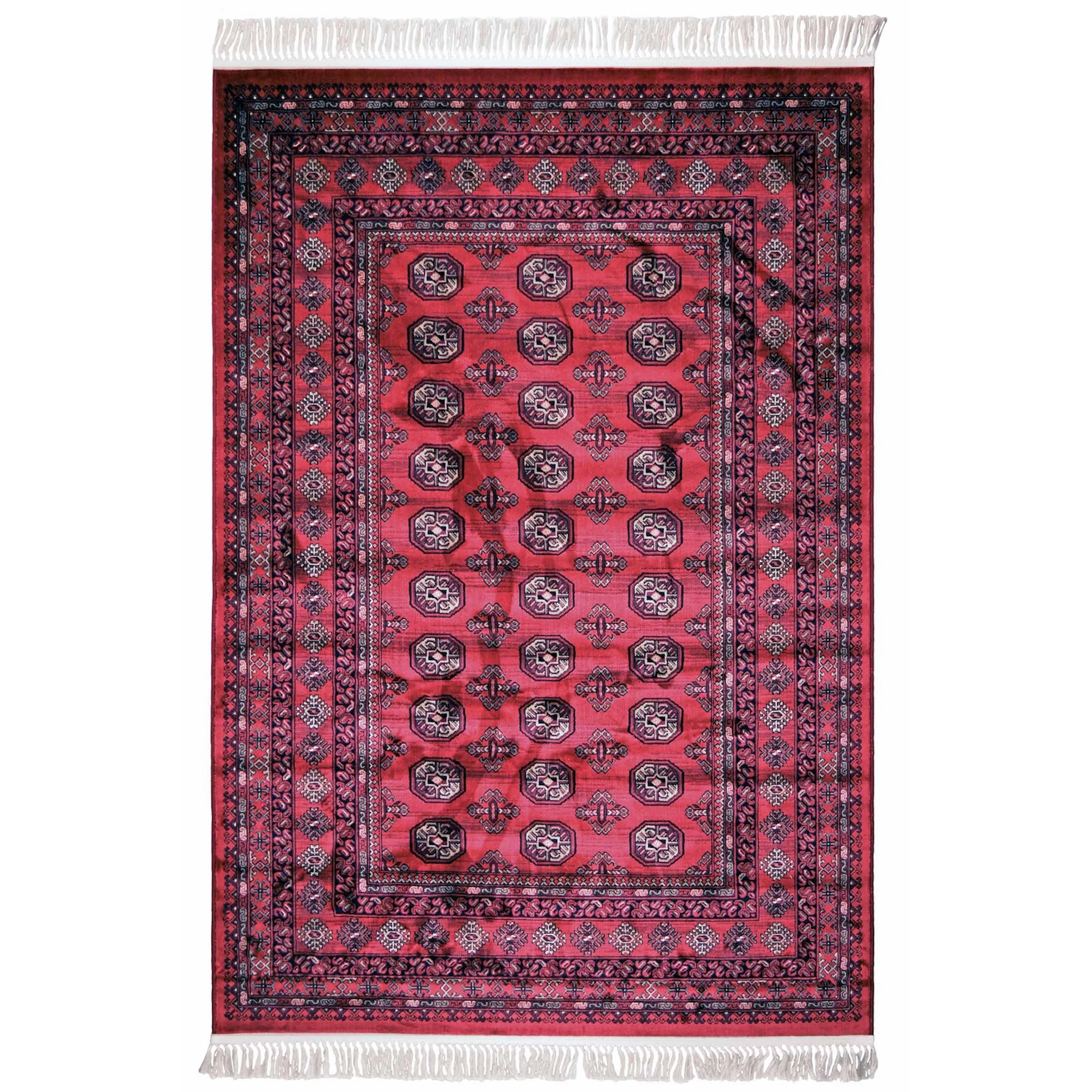 Gångmatta EUFRAT 7, röd65/210 Röd, 65x210 cm