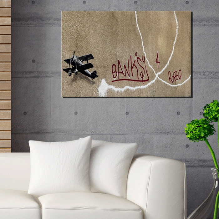 Tavla Arkiio Love Plane By Banksy
