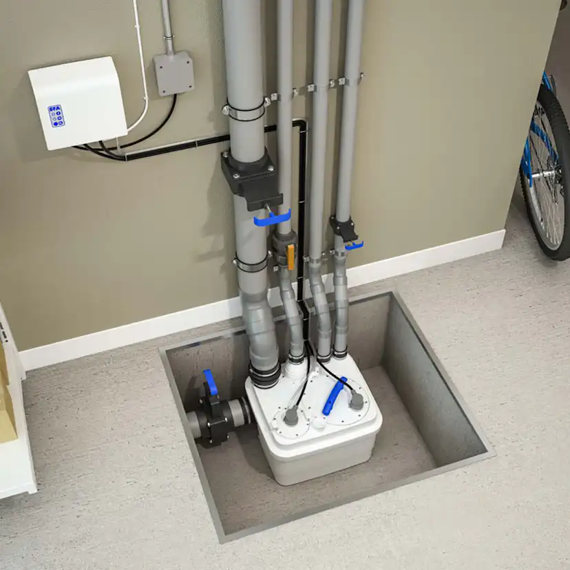 Pumpstation Saniflo Sanicubic 1 WP För Mindre Hushåll