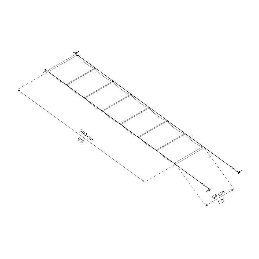 Persienn Canopia by Palram Skuggkit Vit Till Pergola 3 x 6,2 m
