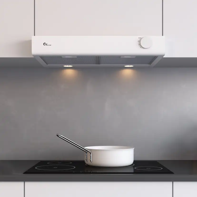 Underbyggd Köksfläkt Thermex Manchester Smart Standard Frånluft/Kolfilterfläkt Vit