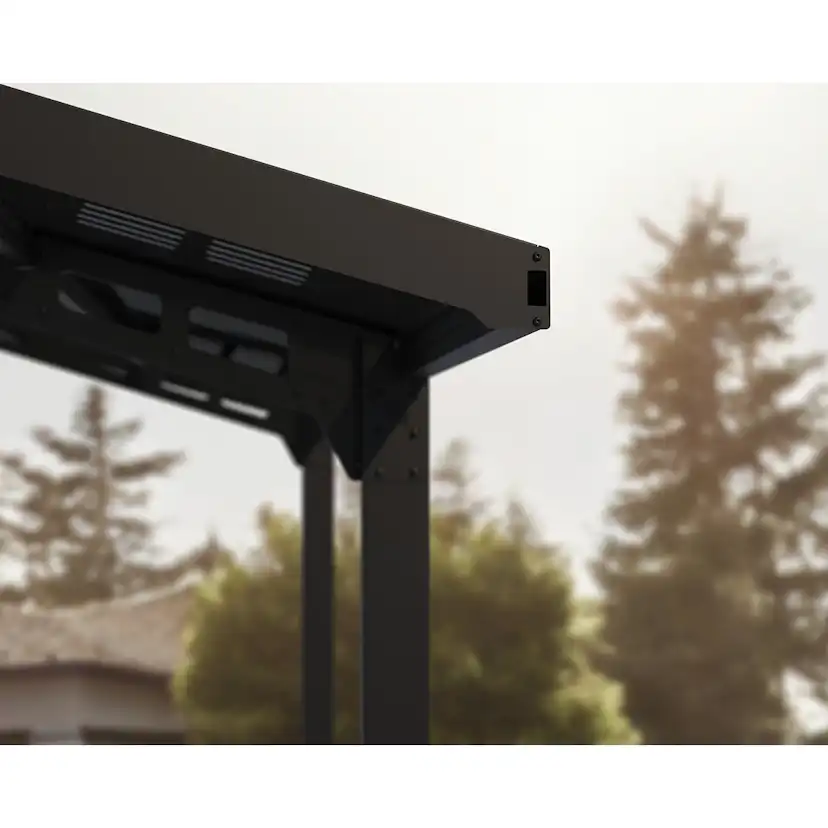 Carport Canopia by Palram Sydney Wave 3X6 m Svart i Metall