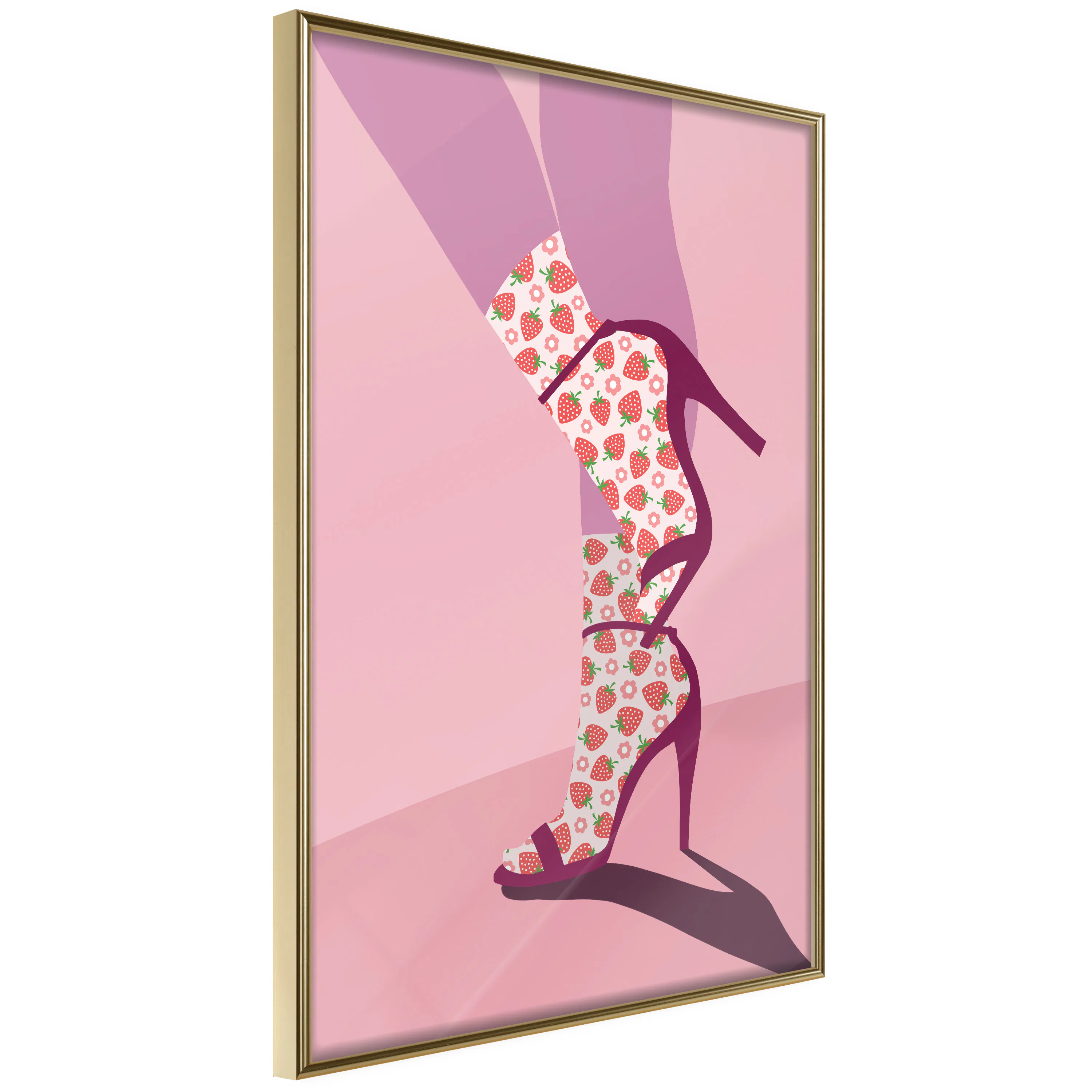Poster Artgeist Affisch Strawberry Socks