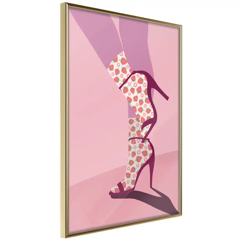 Poster Artgeist Affisch Strawberry Socks