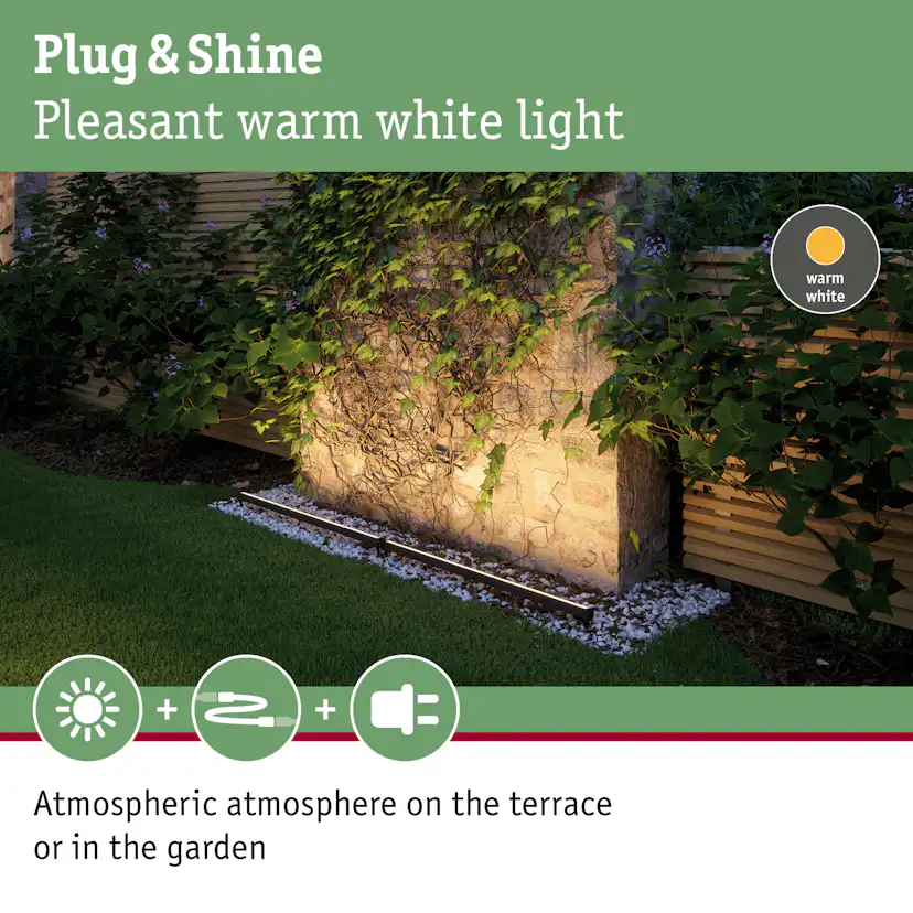 Markbelysning Paulmann Plug & Shine LED-Ljuslist IP67 24V