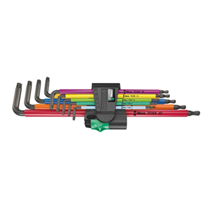 Insexnyckelsats Wera 967/9 Tx Xl Multicolour 1 Lång