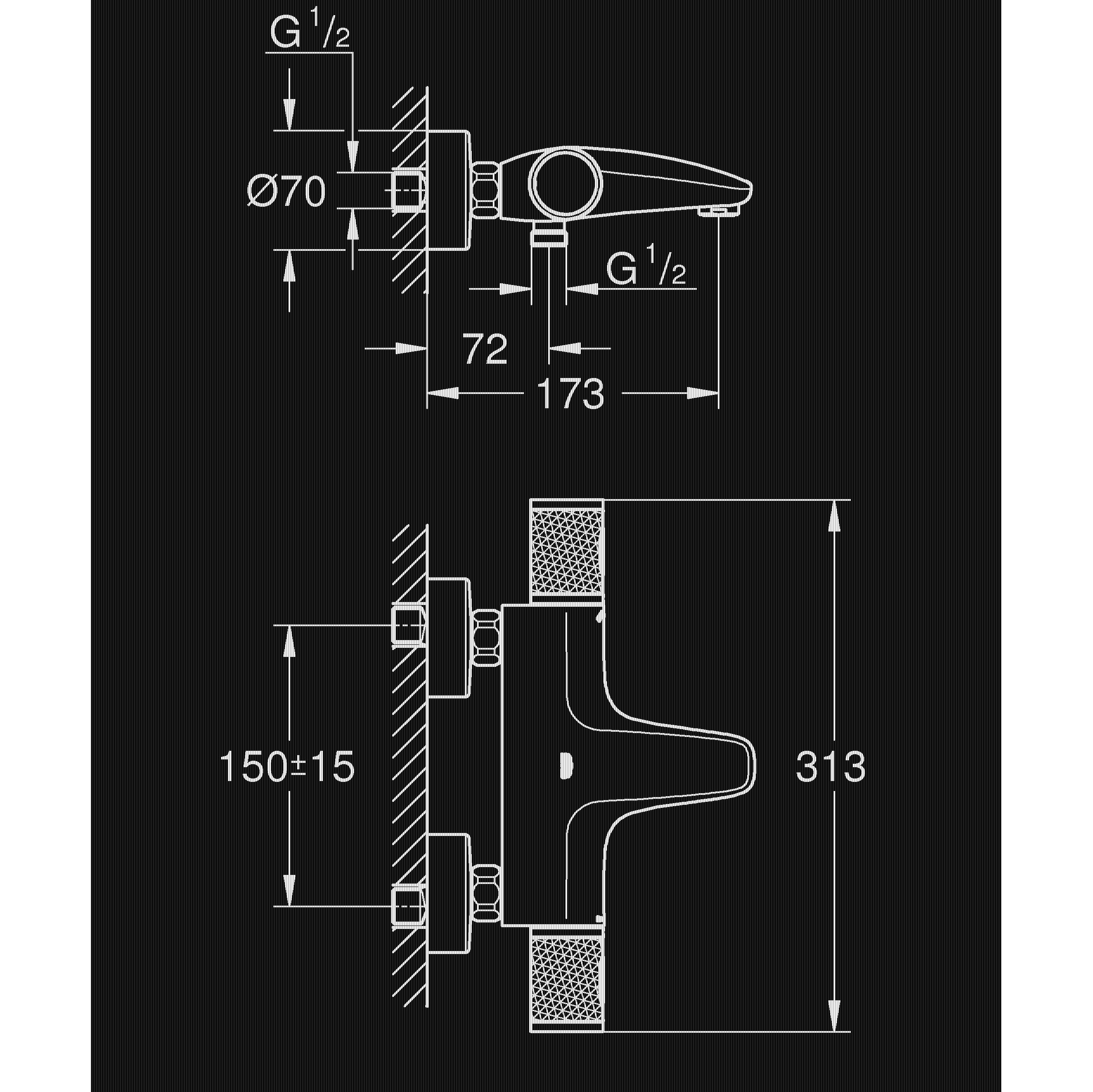 Dusch- och Badkarsblandare Grohe Precision Feel