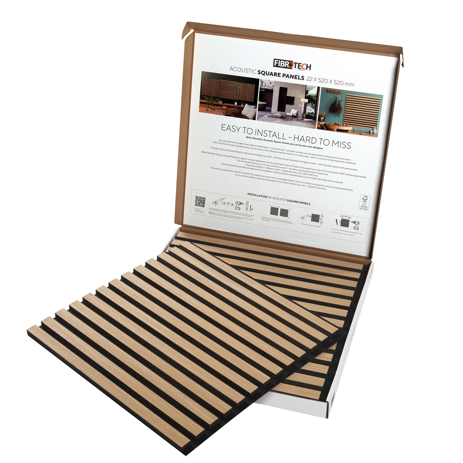 Akustikpanel Fibrotech Square