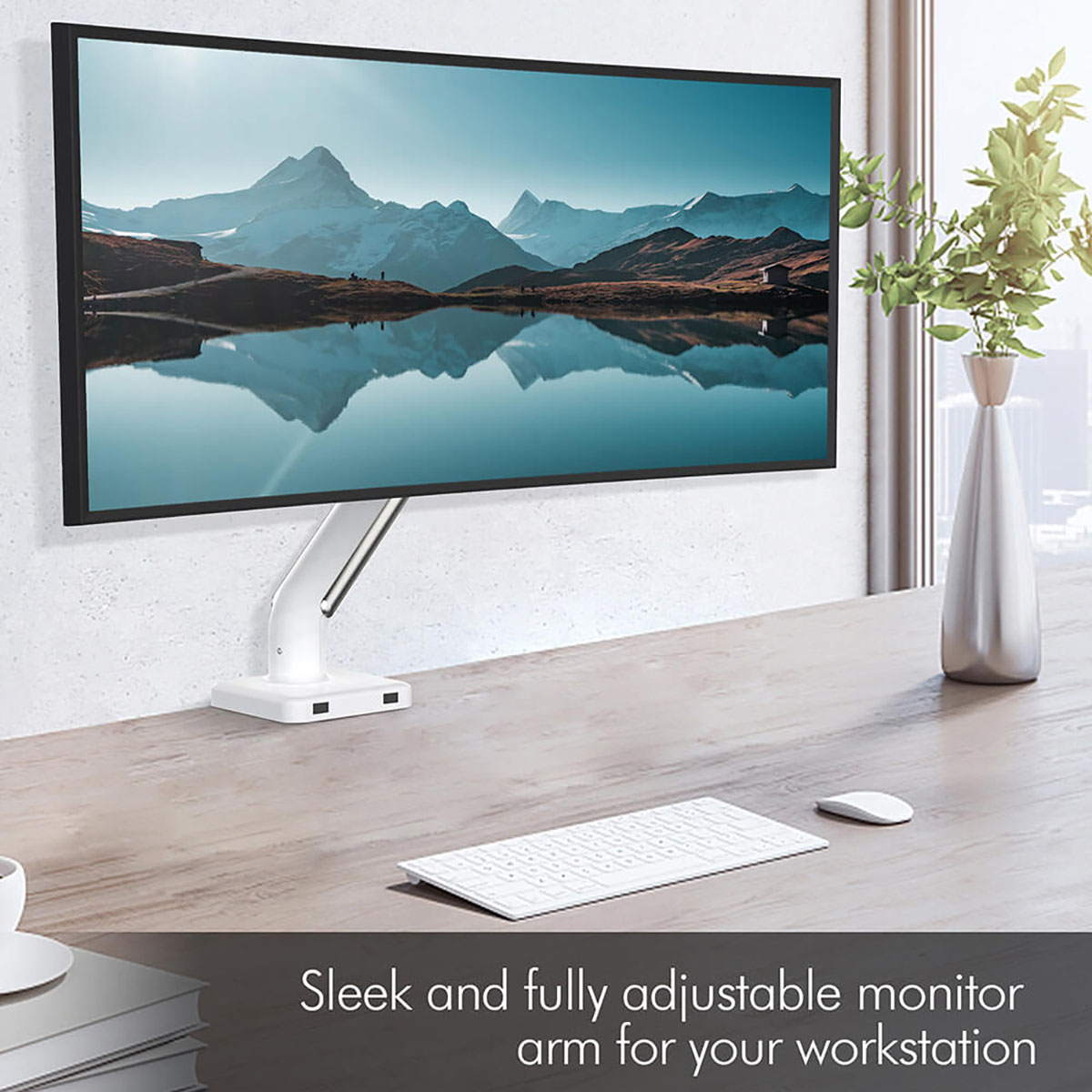 Monitor Arm Desire2 Aluminium upp till 35"