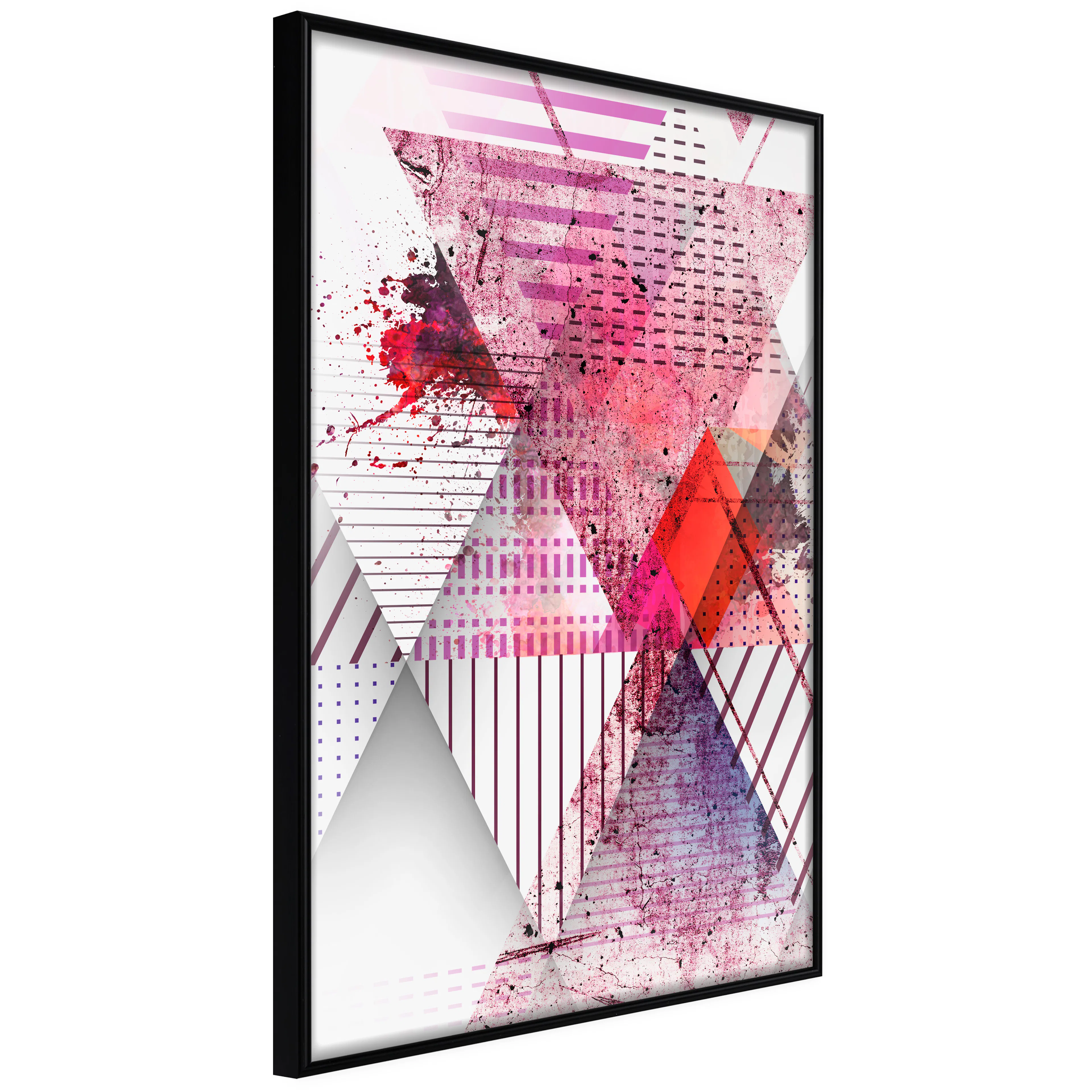 Affisch - Abstract Triangle [Poster] 20x30 Svart ram, 20x30 cm